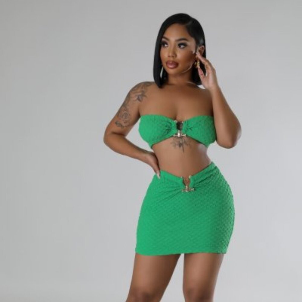 Miami Girl Skirt Set Half